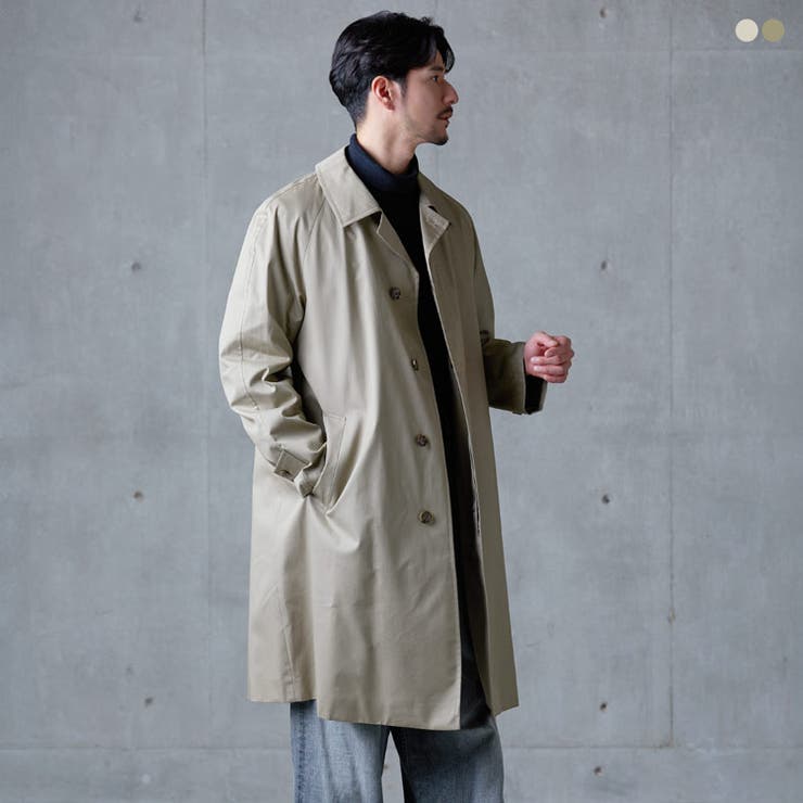 ステンカラーコート 中綿ライナー付き ツイルコート | sankyo shokai  | 詳細画像1 