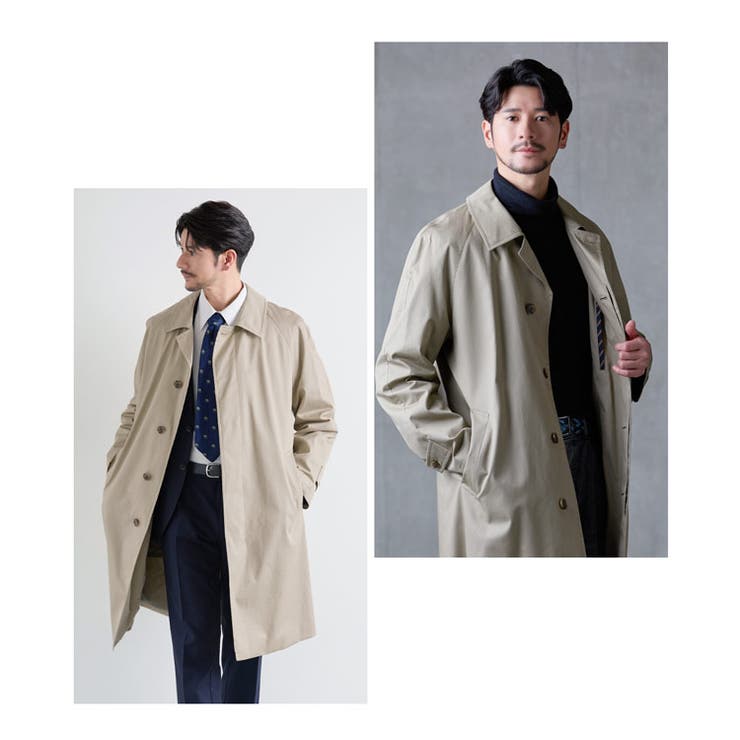 ステンカラーコート 中綿ライナー付き ツイルコート | sankyo shokai  | 詳細画像2 