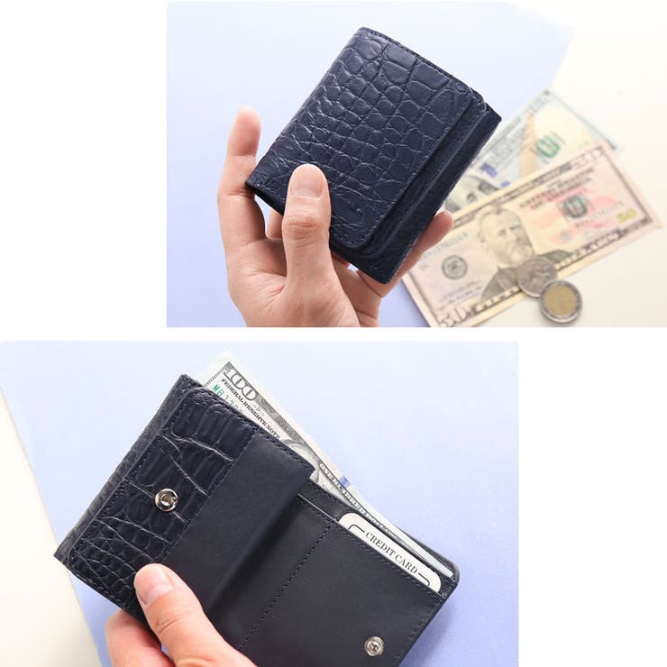 クロコダイル ミニ 財布 | sankyo shokai  | 詳細画像7