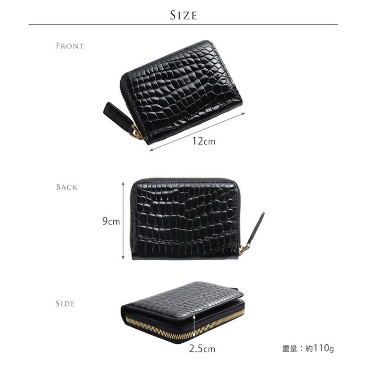 クロコダイル ミニ財布 レディース | sankyo shokai  | 詳細画像12 