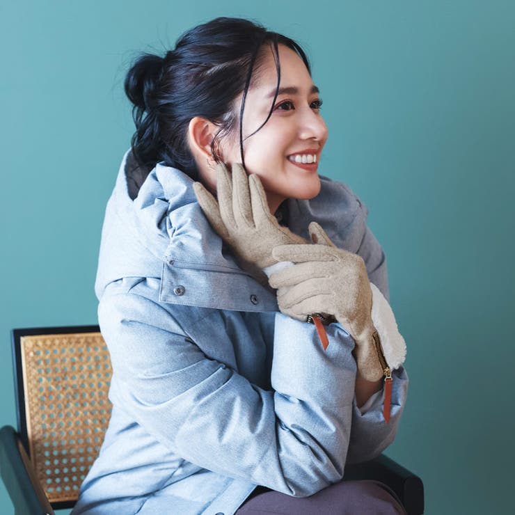 ニット＆ボア 手袋 エコファー | sankyo shokai  | 詳細画像3 