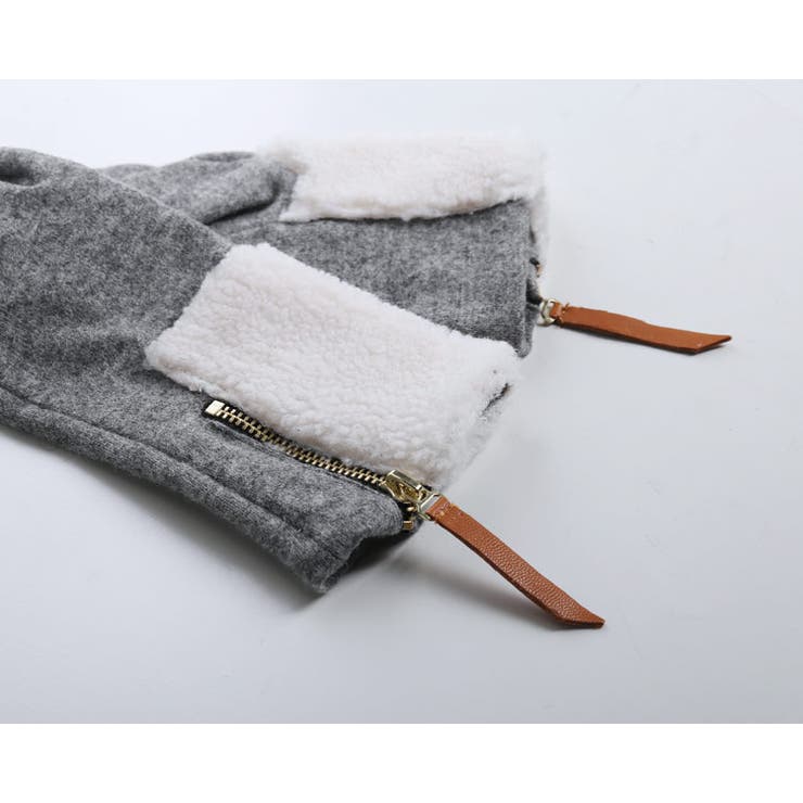 ニット＆ボア 手袋 エコファー | sankyo shokai  | 詳細画像5 