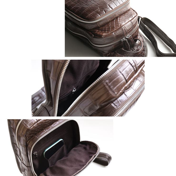 クロコダイル ボディバッグ スリング | sankyo shokai  | 詳細画像6 