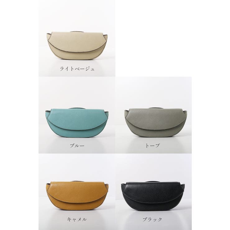kami様 /スカイフラワーライトブルー　/ミニラウンドショルダー本革 ミニバッグ 本革 ショルダーバッグ[品番：SNKC0002497]｜sankyo