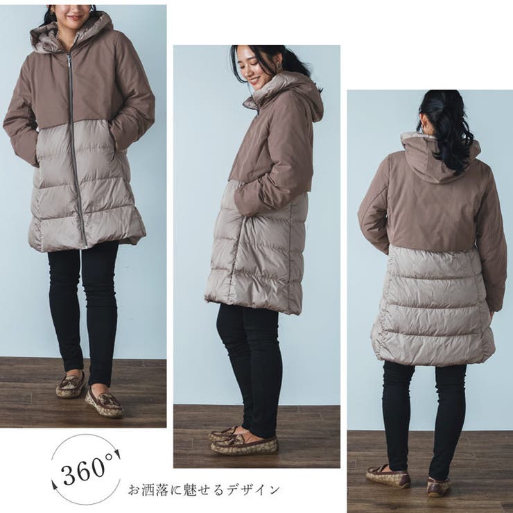ダウンコート レディース ミドル | sankyo shokai  | 詳細画像5 