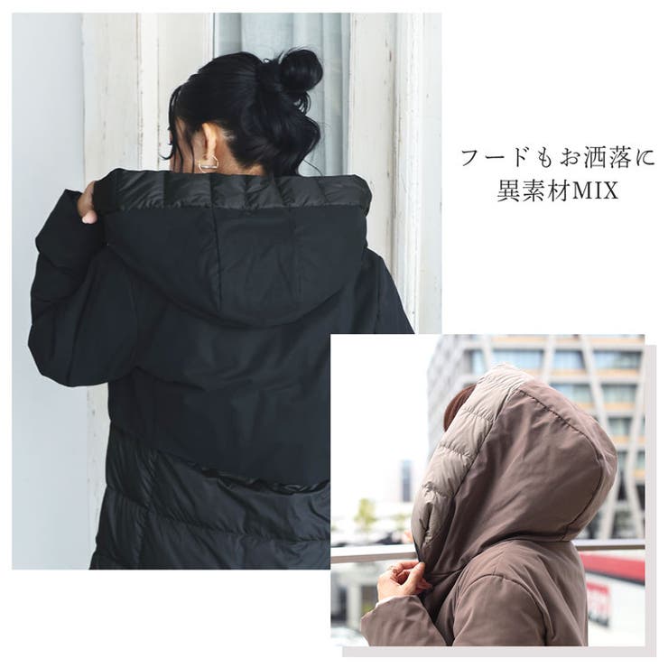 ダウンコート レディース ミドル[品番：SNKC0002232]｜sankyo