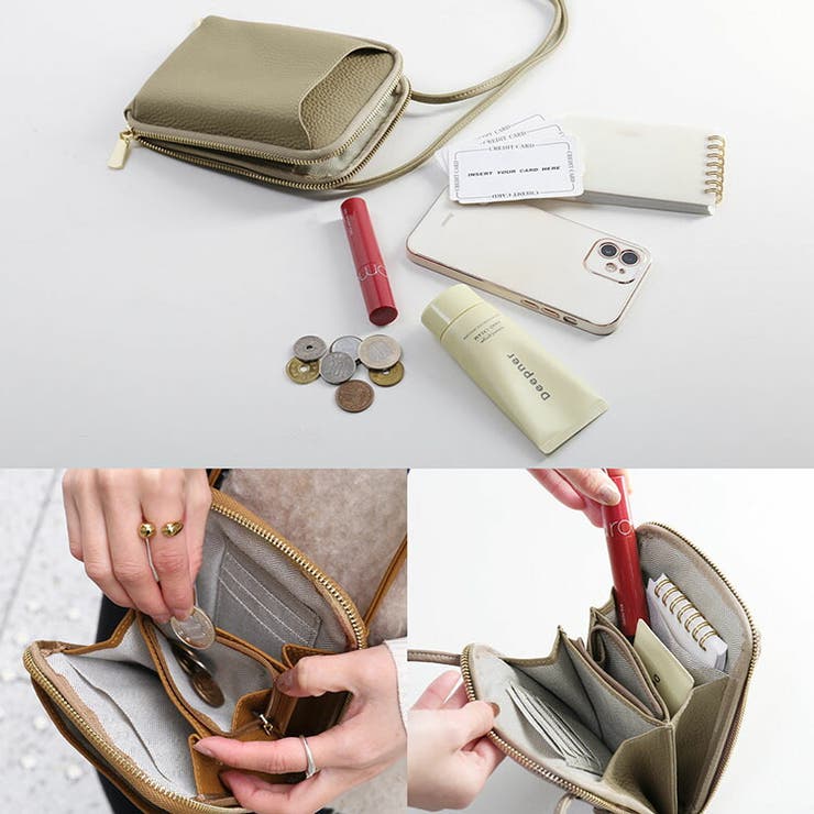 スマホポーチ 本革 レディース | sankyo shokai  | 詳細画像7 