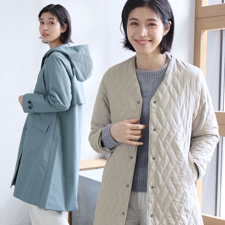 sankyo shokai コート レディース アウター ライナーベスト付き