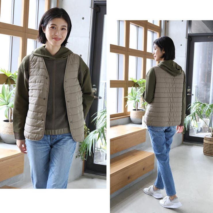 ノーカラーコート スエードポンチ ライナーベスト付き | sankyo shokai  | 詳細画像5 