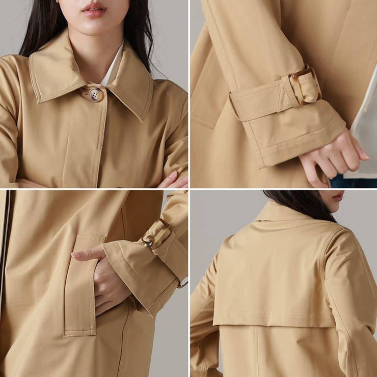 ステンカラーコート レディース 春 | sankyo shokai  | 詳細画像13 