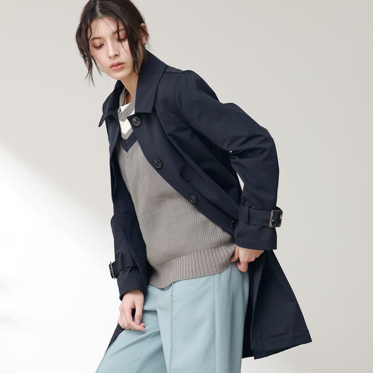 ステンカラーコート レディース 春 | sankyo shokai  | 詳細画像3 