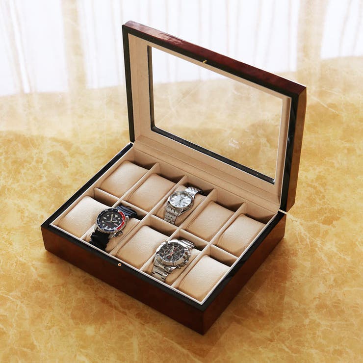 腕時計ケース 10本用 木製 | sankyo shokai  | 詳細画像2 