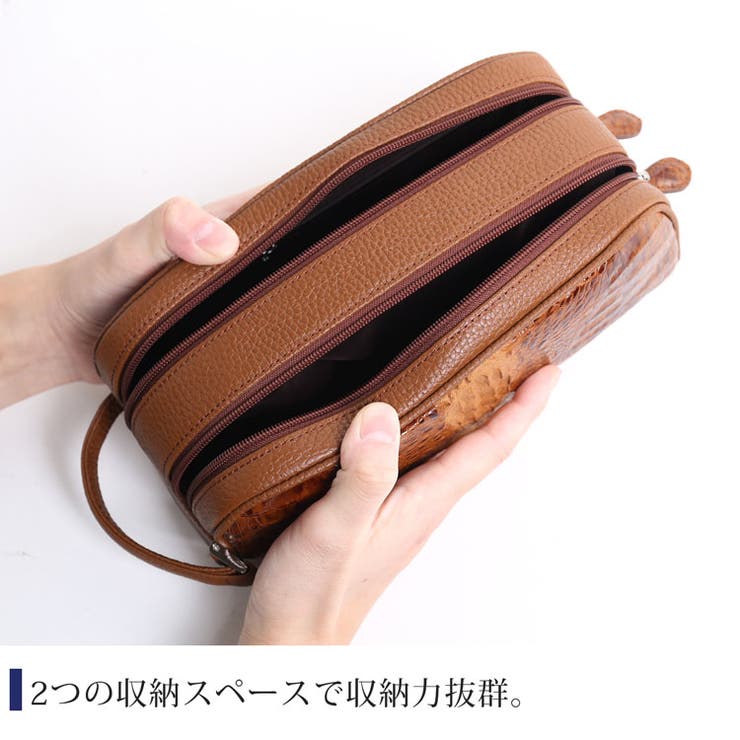 カイマン 牛革 ダブルファスナー | sankyo shokai  | 詳細画像6 