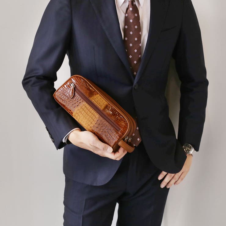 カイマン 牛革 ダブルファスナー | sankyo shokai  | 詳細画像2 