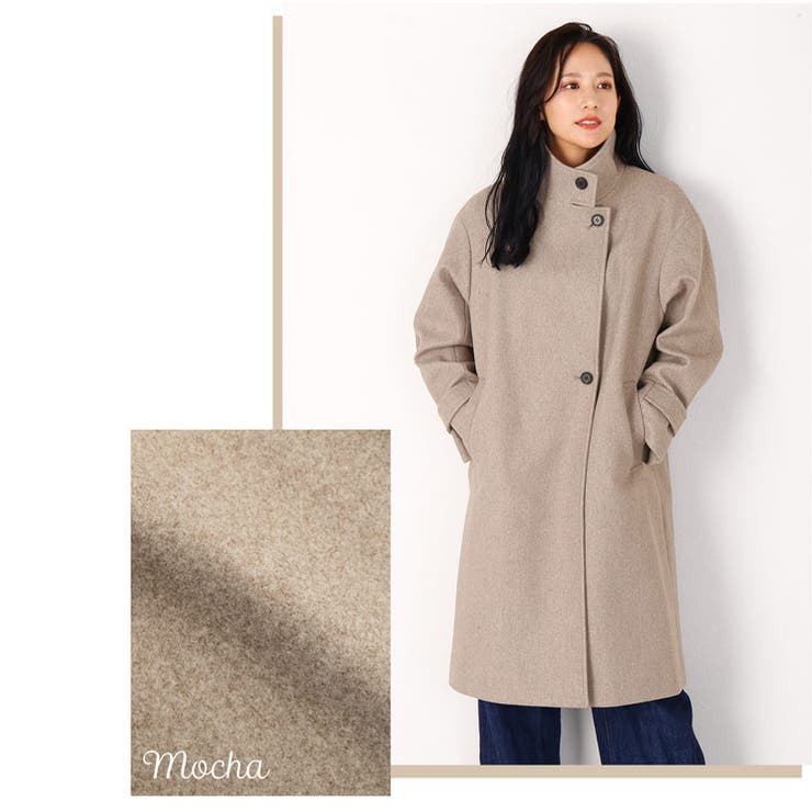 soe(ソーイ)のDouble Face Coat with Scarf(コート)の通販