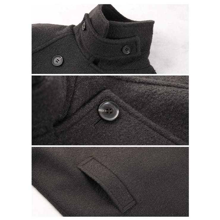 スタンドカラーコート レディース ミドル丈 | sankyo shokai  | 詳細画像15 