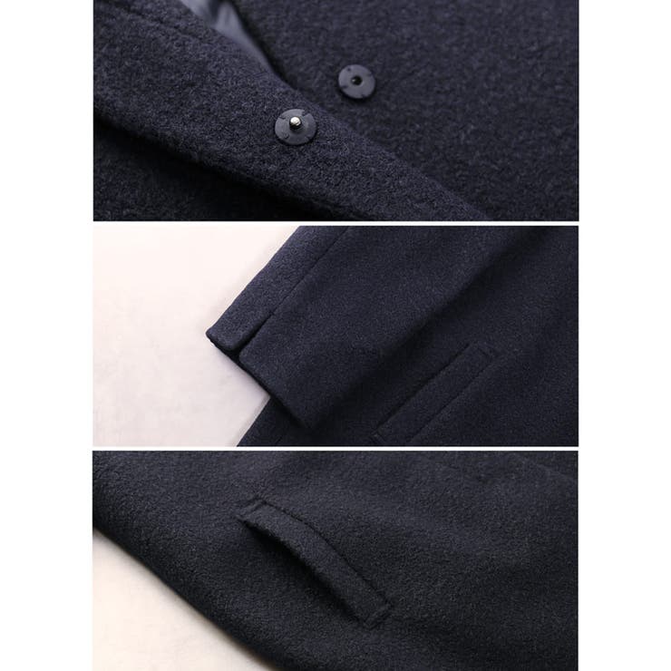 ノーカラーコート レディース ロング丈 | sankyo shokai  | 詳細画像15 