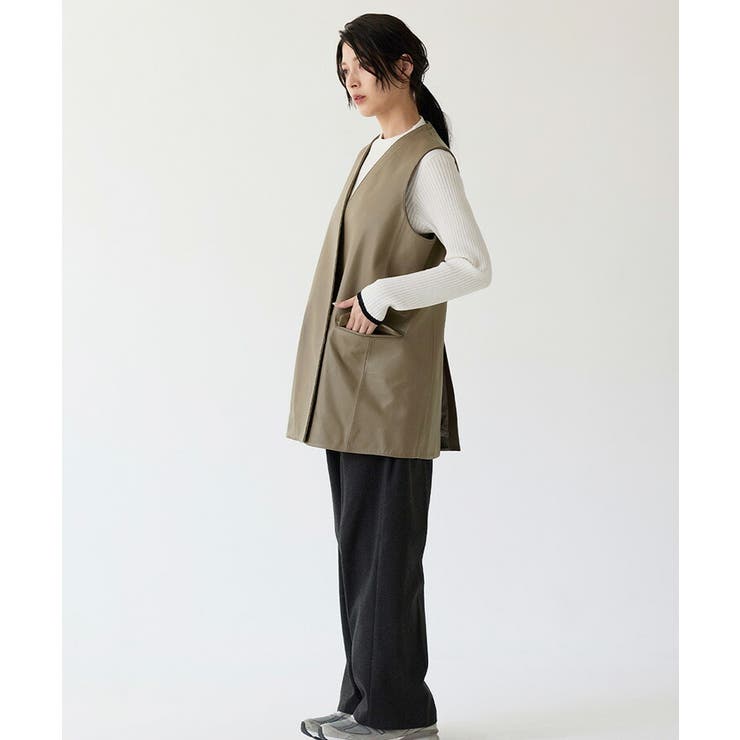 レザーベスト レディース シープスキン | sankyo shokai  | 詳細画像4 