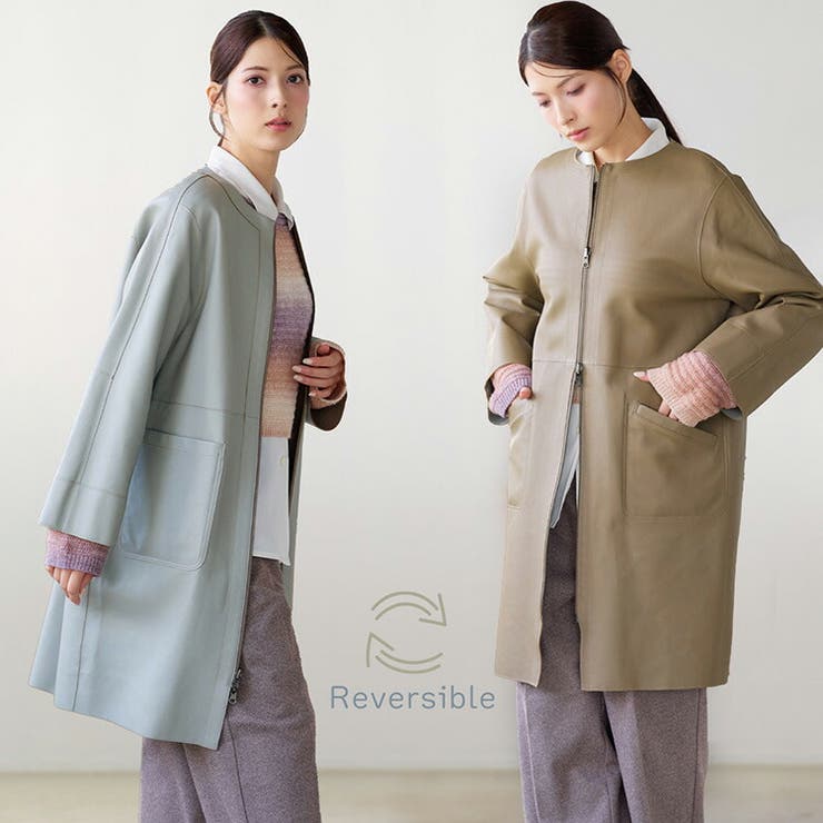 コート レディース ノーカラー | sankyo shokai  | 詳細画像1 
