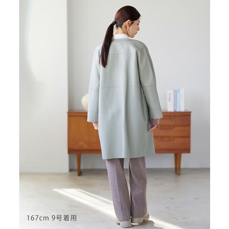 コート レディース ノーカラー | sankyo shokai  | 詳細画像9 