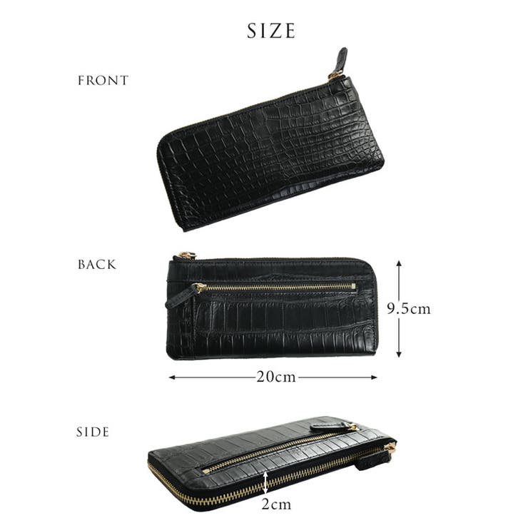 ナイル クロコダイル L字ファスナー | sankyo shokai  | 詳細画像9