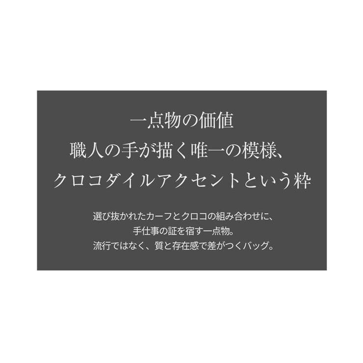 HALEINE トートバッグ カーフスキン | sankyo shokai  | 詳細画像3
