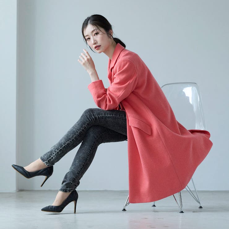 チェスターコート ウール混 レディース | sankyo shokai  | 詳細画像9 