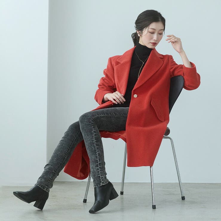 チェスターコート アンゴラ ウール混 | sankyo shokai  | 詳細画像9 