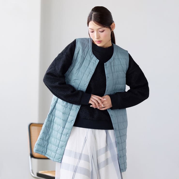 ダウンベスト ロング レディース | sankyo shokai  | 詳細画像12 