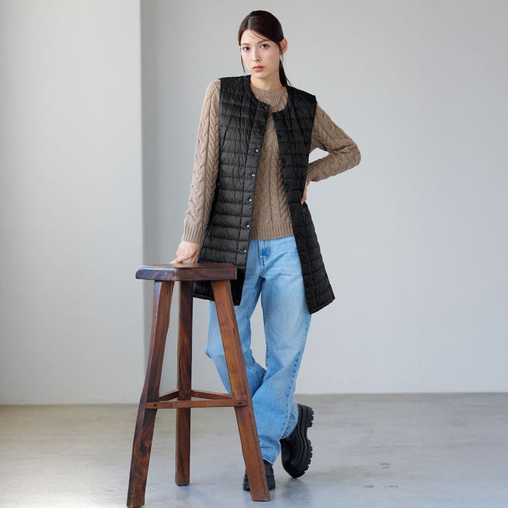 ダウンベスト ロング レディース | sankyo shokai  | 詳細画像2 