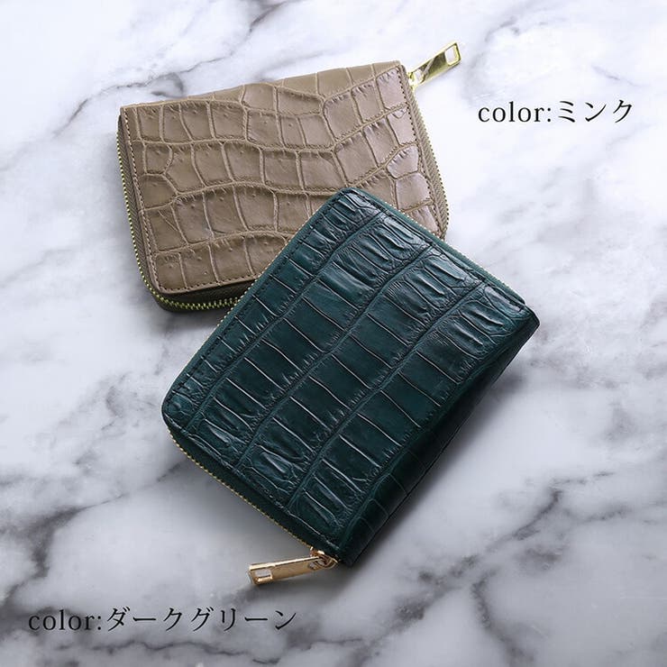 クロコダイル マット コンパクト財布 | sankyo shokai  | 詳細画像11 