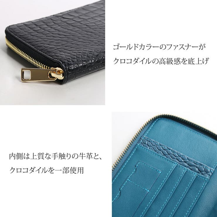 クロコダイル マット コンパクト財布 | sankyo shokai  | 詳細画像4 