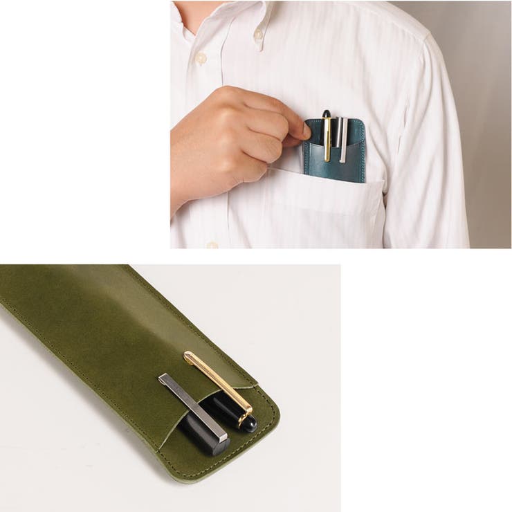 薄型 ペンケース 栃木レザー | sankyo shokai  | 詳細画像2 