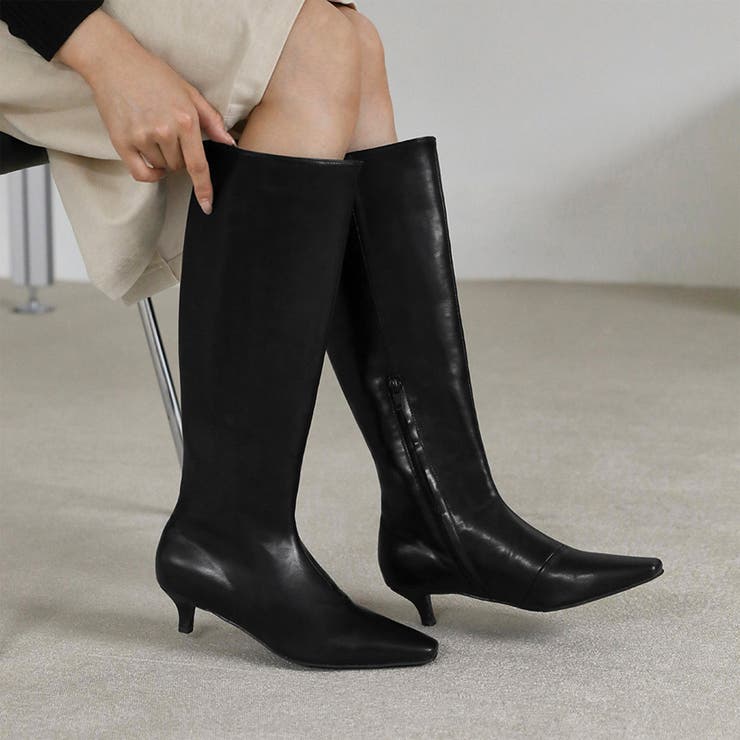 KITONキトンスエードニイハイロングブーツ