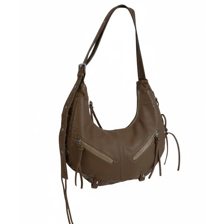 ライダースデザイン ハーフムーンショルダーバッグ | VIVID LADY | 詳細画像16 