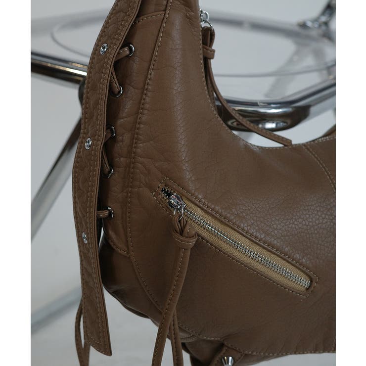 ライダースデザイン ハーフムーンショルダーバッグ | VIVID LADY | 詳細画像20 