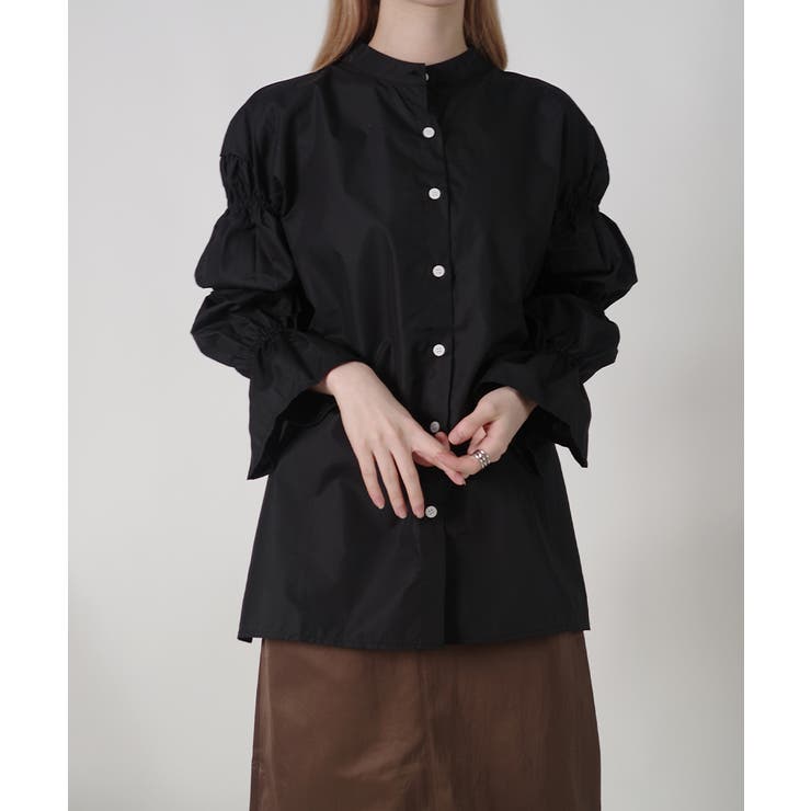 キャンディスリーブ ギャザー チュニックブラウス | VIVID LADY | 詳細画像15 