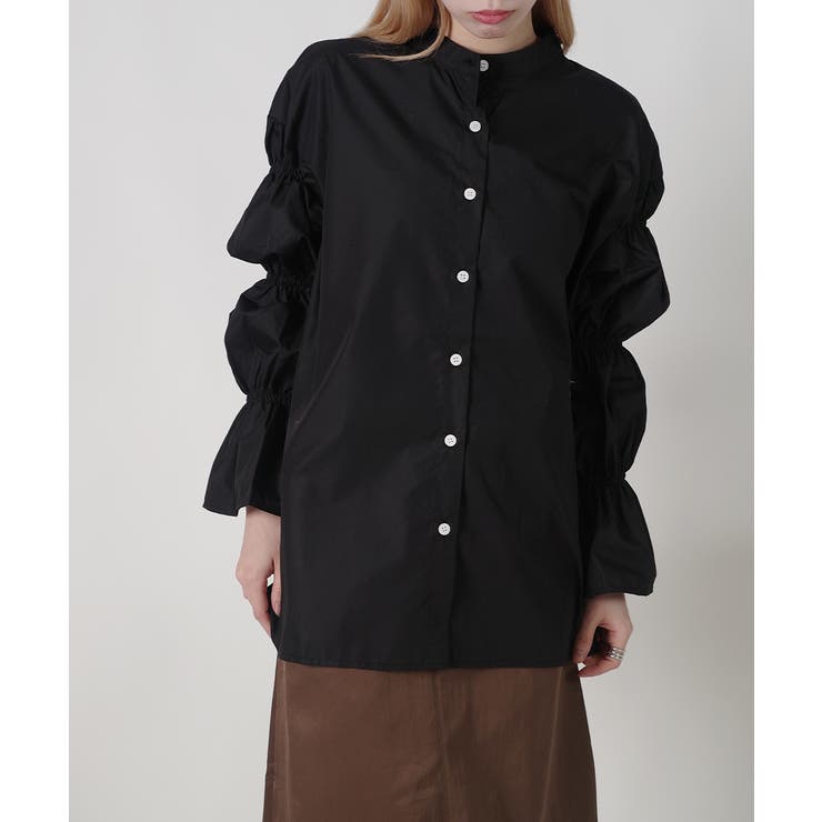 キャンディスリーブ ギャザー チュニックブラウス | VIVID LADY | 詳細画像17 