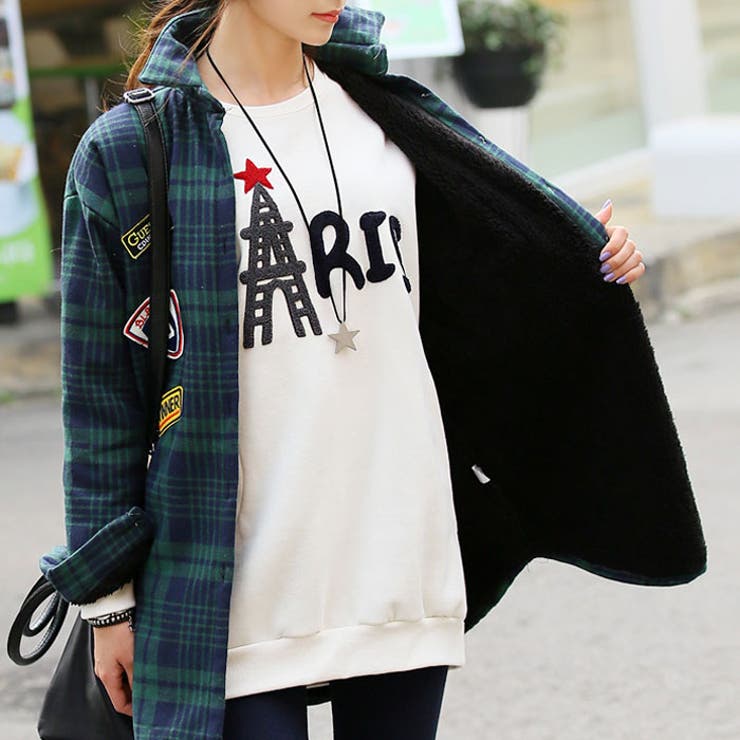 Ochine ガールズ 長袖 リブ編み Vネック トップス ワイドレッグ 格子柄 パンツ ポケット付き 秋冬 2点セット オーバーサイズチェックシャツ 裏ボア 長袖シャツ[品番：KH000001685]｜VIVID  LADY（ビビッドレディー）のレディースファッション通販｜SHOPLIST（ショップリスト）