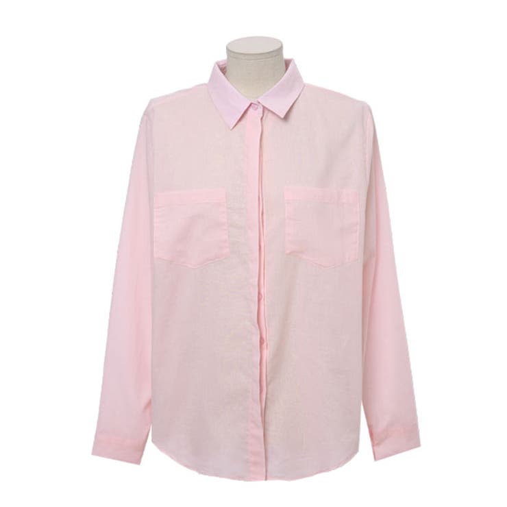 シンプルオーバーシャツ ロングシャツ ピンクシャツ 品番 Kh Vivid Lady ビビッドレディー のレディース ファッション通販 Shoplist ショップリスト