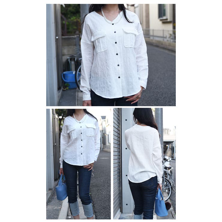 ノーカラー ブラウス レディース 品番 Kh Vivid Lady ビビッドレディー のレディース ファッション通販 Shoplist ショップリスト