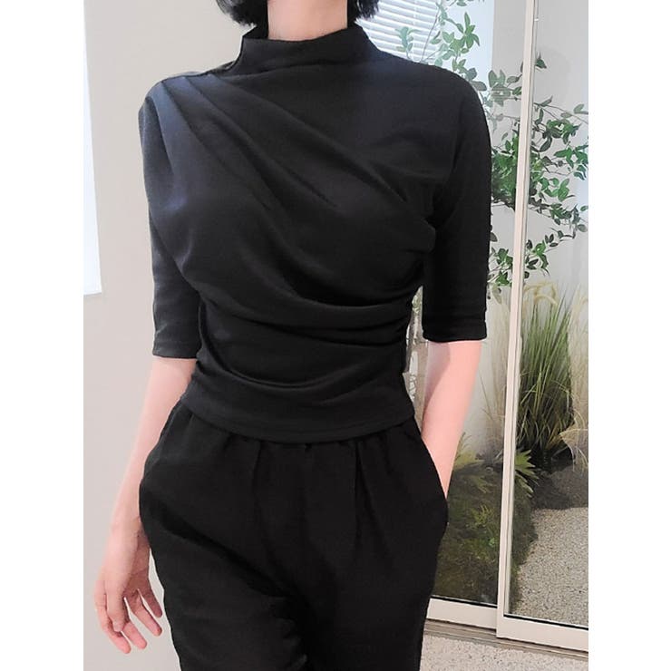 saku☆新品タグ2017VERMEILpar ienaハイネックブラウス VERMEIL par iena｜Minimal Double Cross ブラウス | Rakuten Fashion
