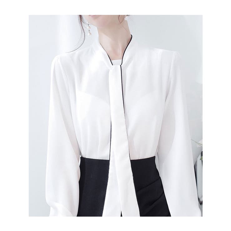 ボウタイ付きブラウス 全3色 春秋冬 | VIVID LADY | 詳細画像10 