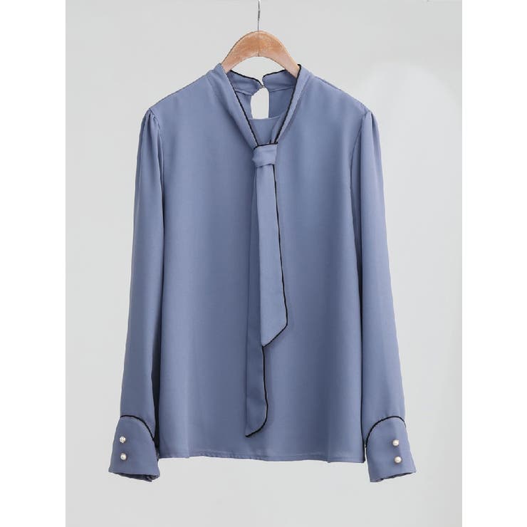 ボウタイ付きブラウス 全3色 春秋冬 | VIVID LADY | 詳細画像2 