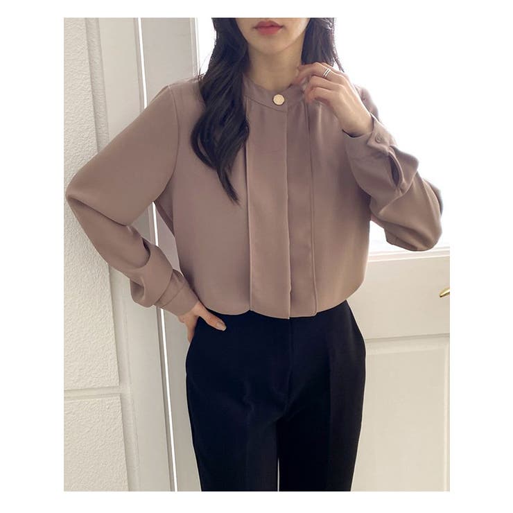 ハイネックオフィスブラウス レディース 長袖 | VIVID LADY | 詳細画像7 