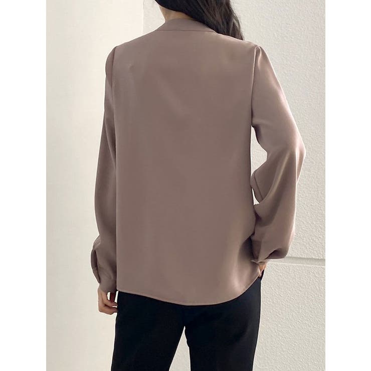 ハイネックオフィスブラウス レディース 長袖 | VIVID LADY | 詳細画像4 