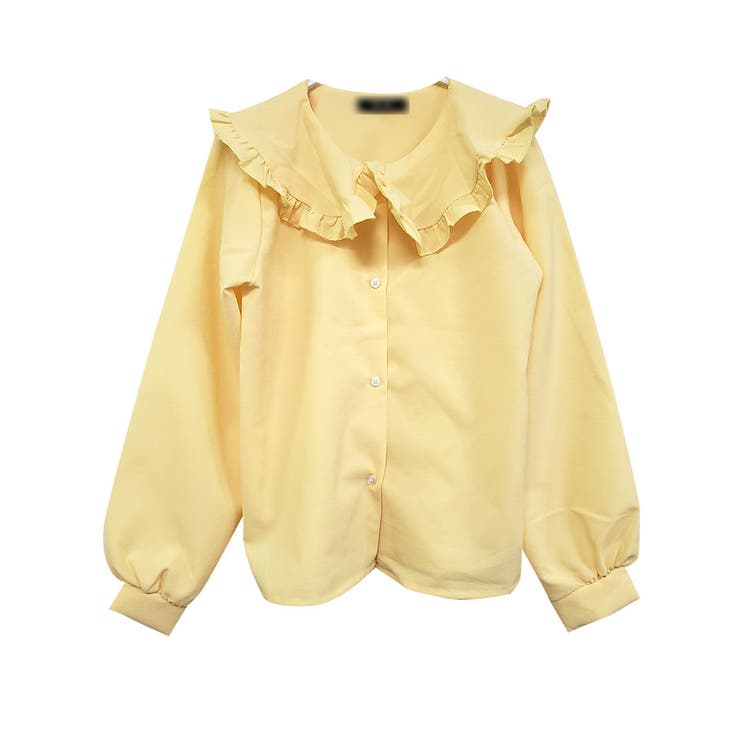 春を感じるラブリーなセーラーカラーブラウス 長袖 レディース[品番  