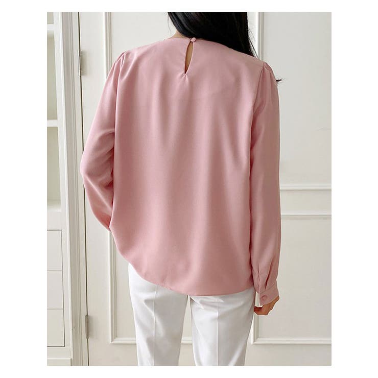 ボリューム感が伝わるピンタックブラウス 韓国 春 | VIVID LADY | 詳細画像4 