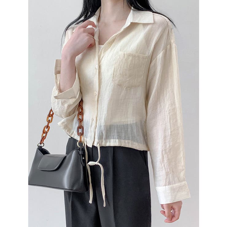 ストリング長袖シャツ 全4色 可愛い | VIVID LADY | 詳細画像17 