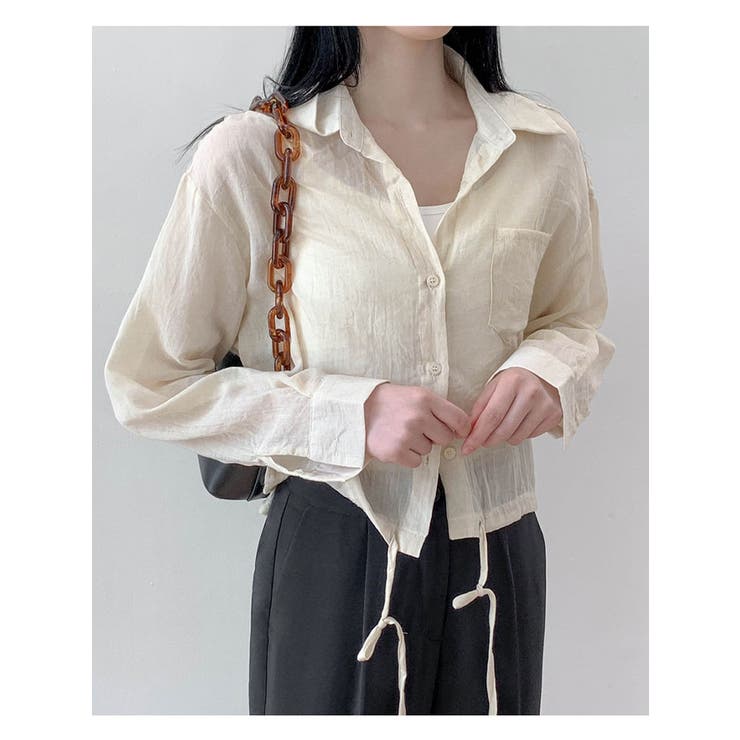 ストリング長袖シャツ 全4色 可愛い | VIVID LADY | 詳細画像18 